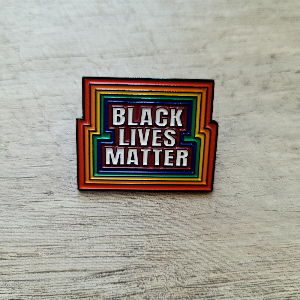BLM Enamel LGBTQ Unity Pin - Picture 4 of 9